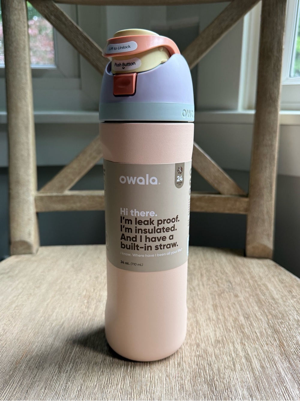 Owala 24oz FreeSip Stainless Steel Water Bottle Sandy Shores teen girl gift NEW